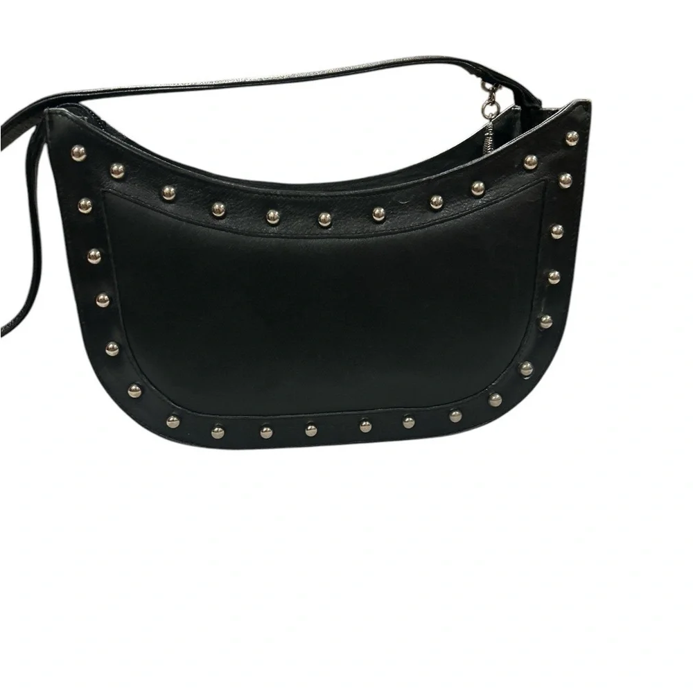 Black Studded Shoulder Bag